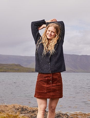 Chaqueta irisada con detalles calados - Kiabi