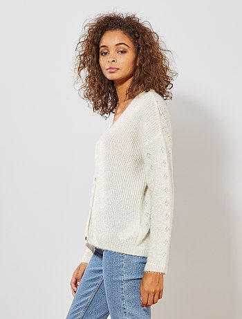 Chaqueta irisada con detalles calados - Kiabi