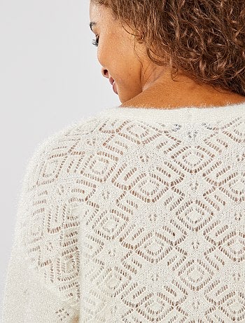 Chaqueta irisada con detalles calados - Kiabi