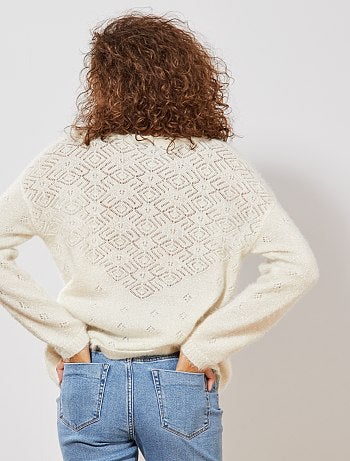 Chaqueta irisada con detalles calados - Kiabi