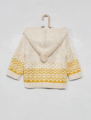 Chaqueta jacquard con capucha - Kiabi