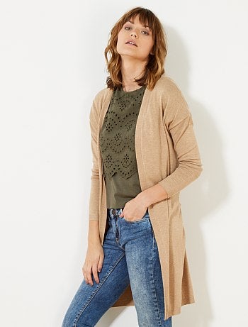 Chaqueta larga abierta - Kiabi