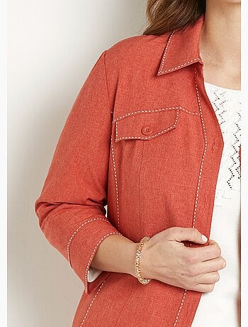 Chaqueta larga con botones - Afibel