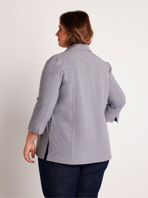 Chaqueta larga con botones - Afibel - Kiabi