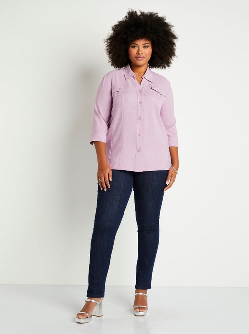 Chaqueta larga con botones - Afibel - Kiabi