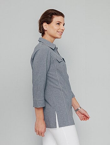 Chaqueta larga con botones