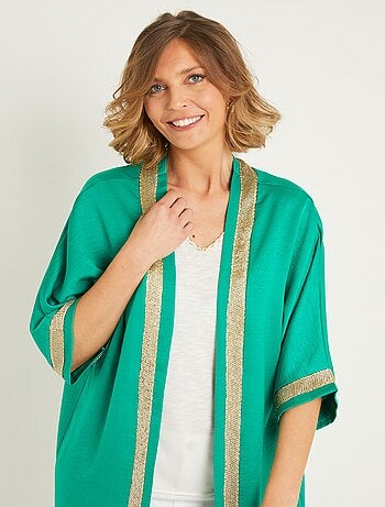 Chaqueta larga con detalles chic - AFIBEL