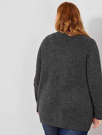 Chaqueta larga con manga raglán - Kiabi