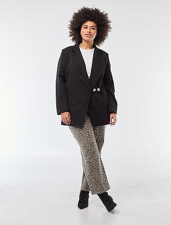 Chaqueta larga de corte oversize