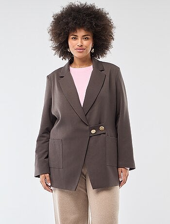 Chaqueta larga de corte oversize