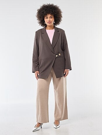 Chaqueta larga de corte oversize