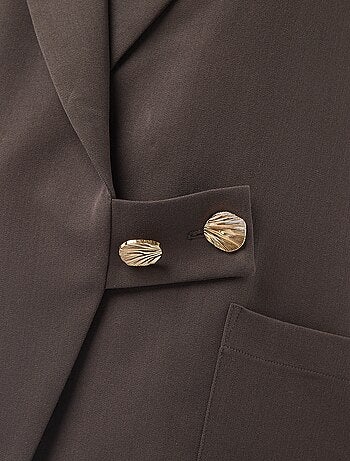 Chaqueta larga de corte oversize