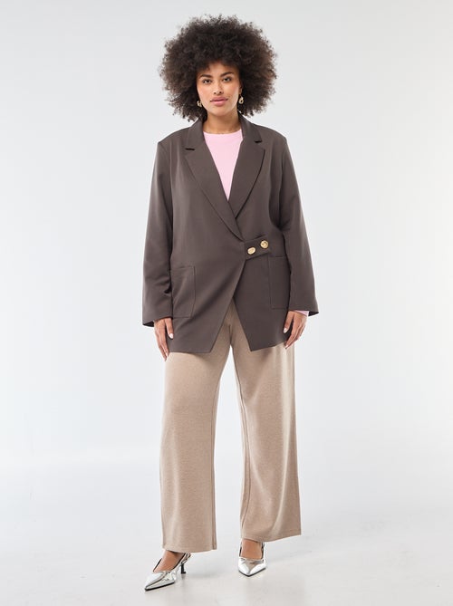 Chaqueta larga de corte oversize - Kiabi