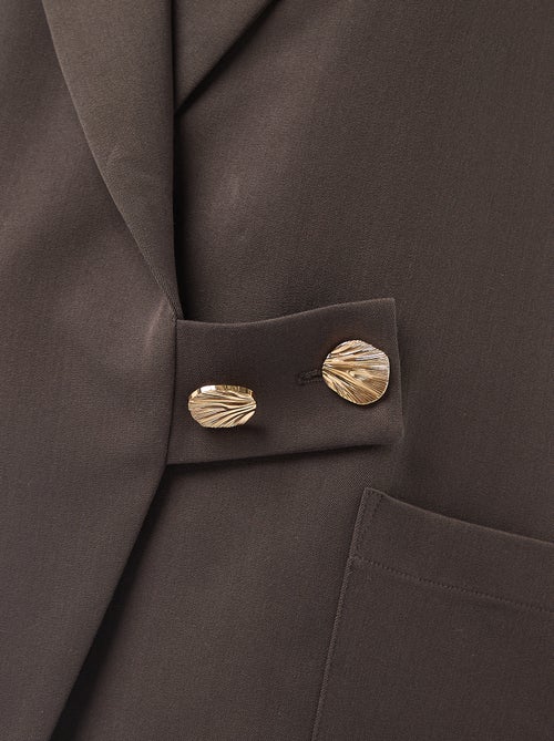 Chaqueta larga de corte oversize - Kiabi