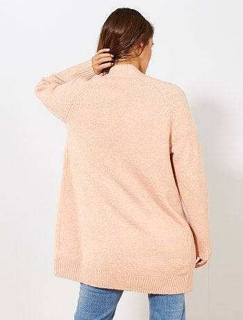 Chaqueta larga de punto bobo - Kiabi