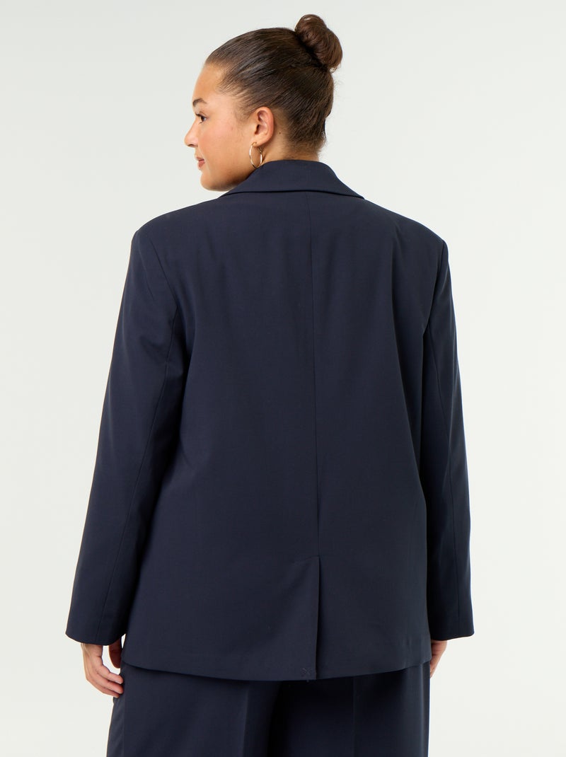 Chaqueta larga de sastre Azul - Kiabi