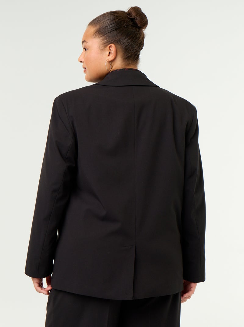 Chaqueta larga de sastre Negro - Kiabi