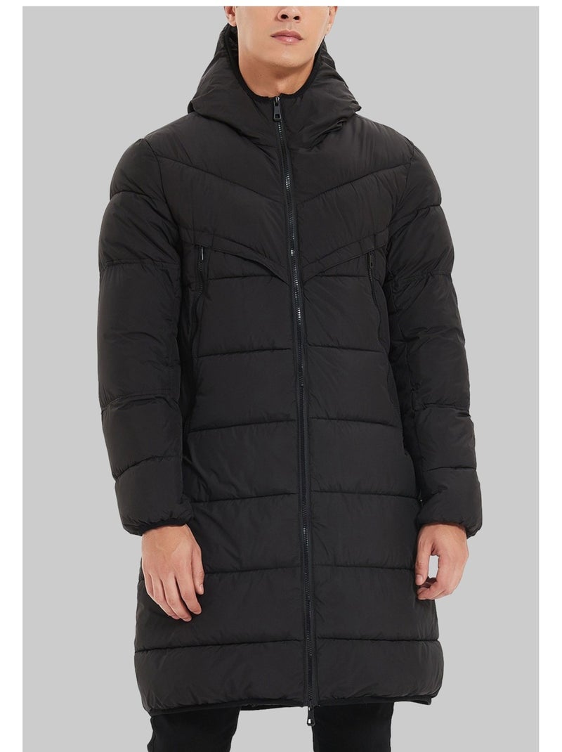 chaqueta larga Kebello Negro Negro - Kiabi