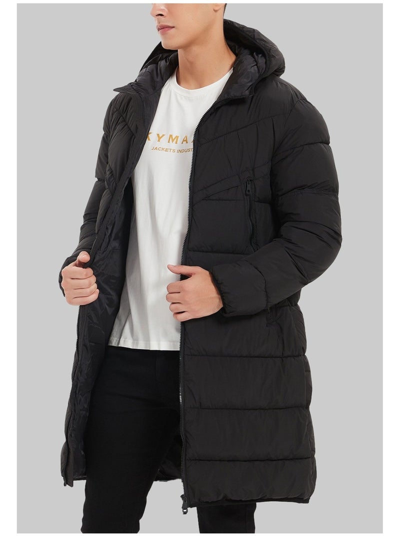 chaqueta larga Kebello Negro Negro - Kiabi