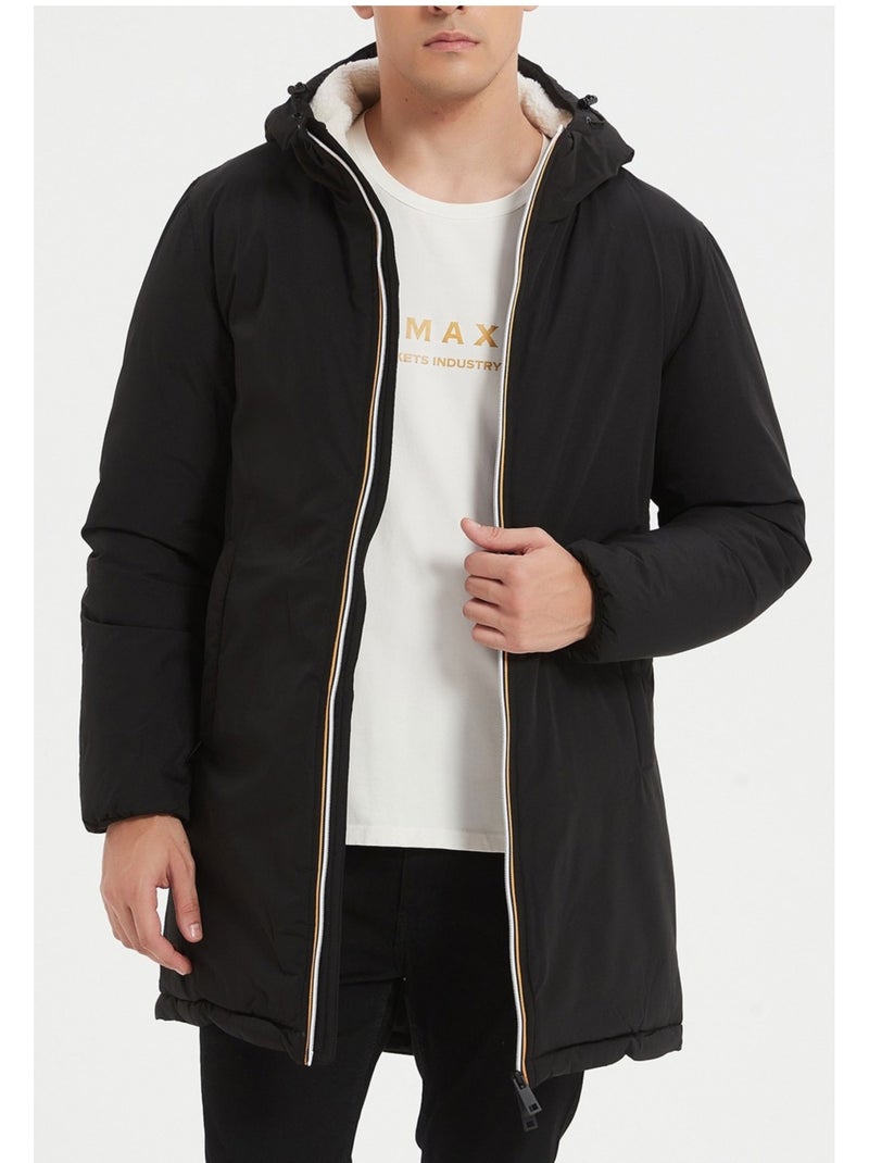 chaqueta larga Kebello Negro Negro - Kiabi