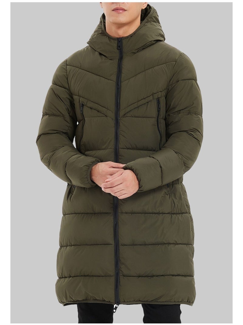 chaqueta larga Kebello Verde - Kiabi
