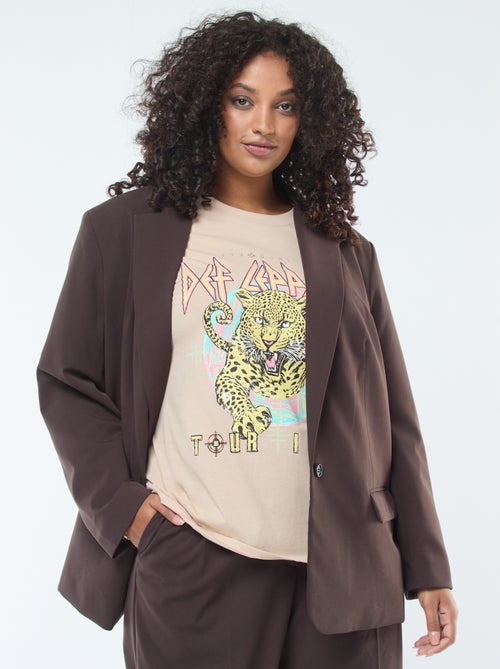 Chaqueta larga oversize - Kiabi