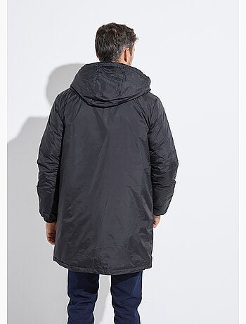 Chaqueta larga reversible de plumas con capucha - AFIBEL