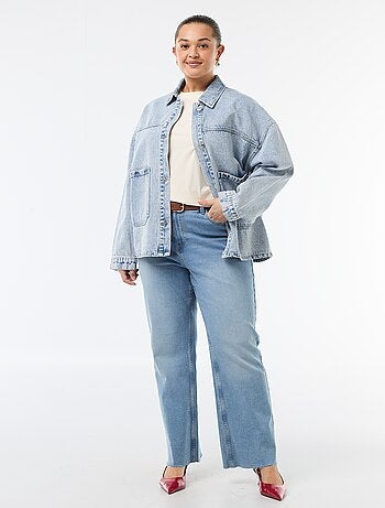 Chaqueta larga vaquera