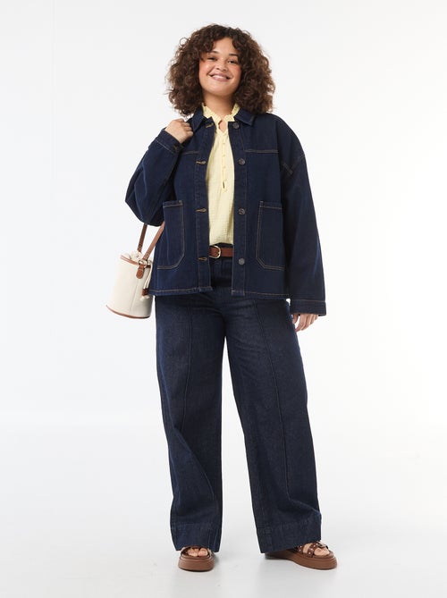 Chaqueta larga vaquera - Kiabi