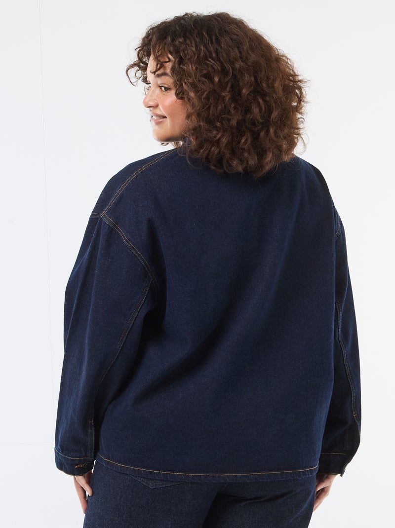 Chaqueta larga vaquera Azul - Kiabi