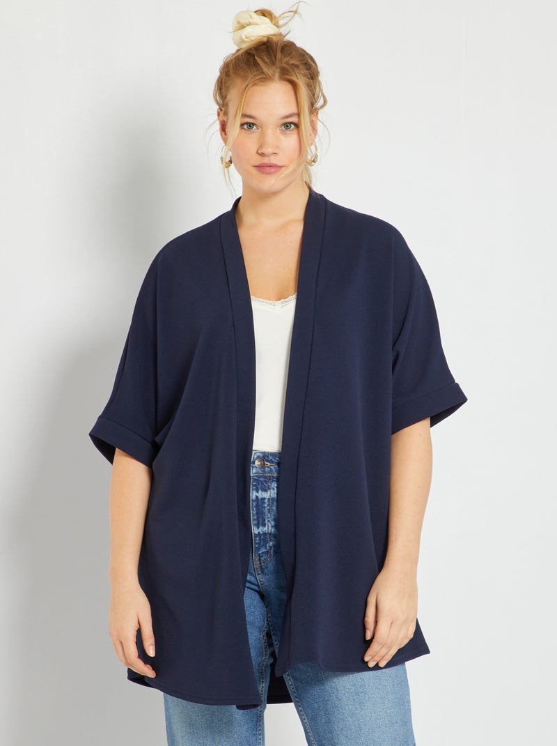 Chaqueta largo medio azul marino - Kiabi