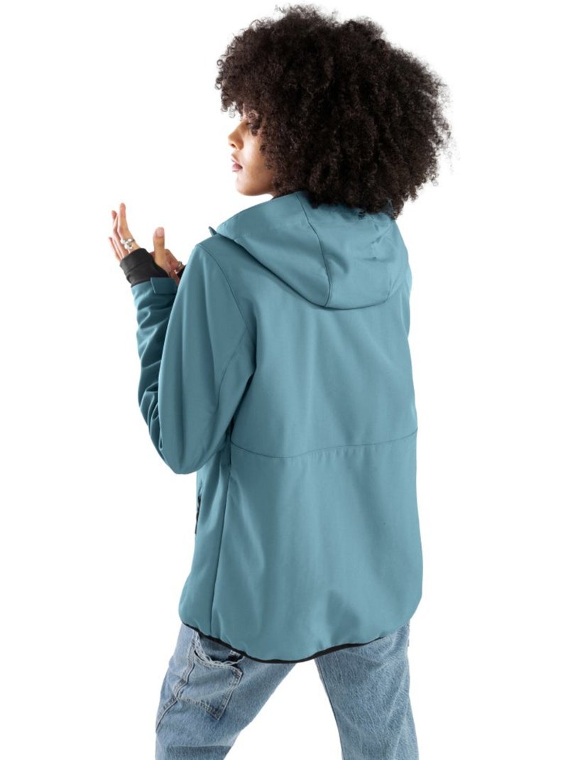 Chaqueta lifestyle para mujer lifestyle mujer w2-w beluga lf Azul petróleo - Kiabi