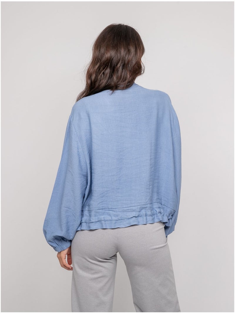 Chaqueta ligera con cremallera ULEO Azul - Kiabi