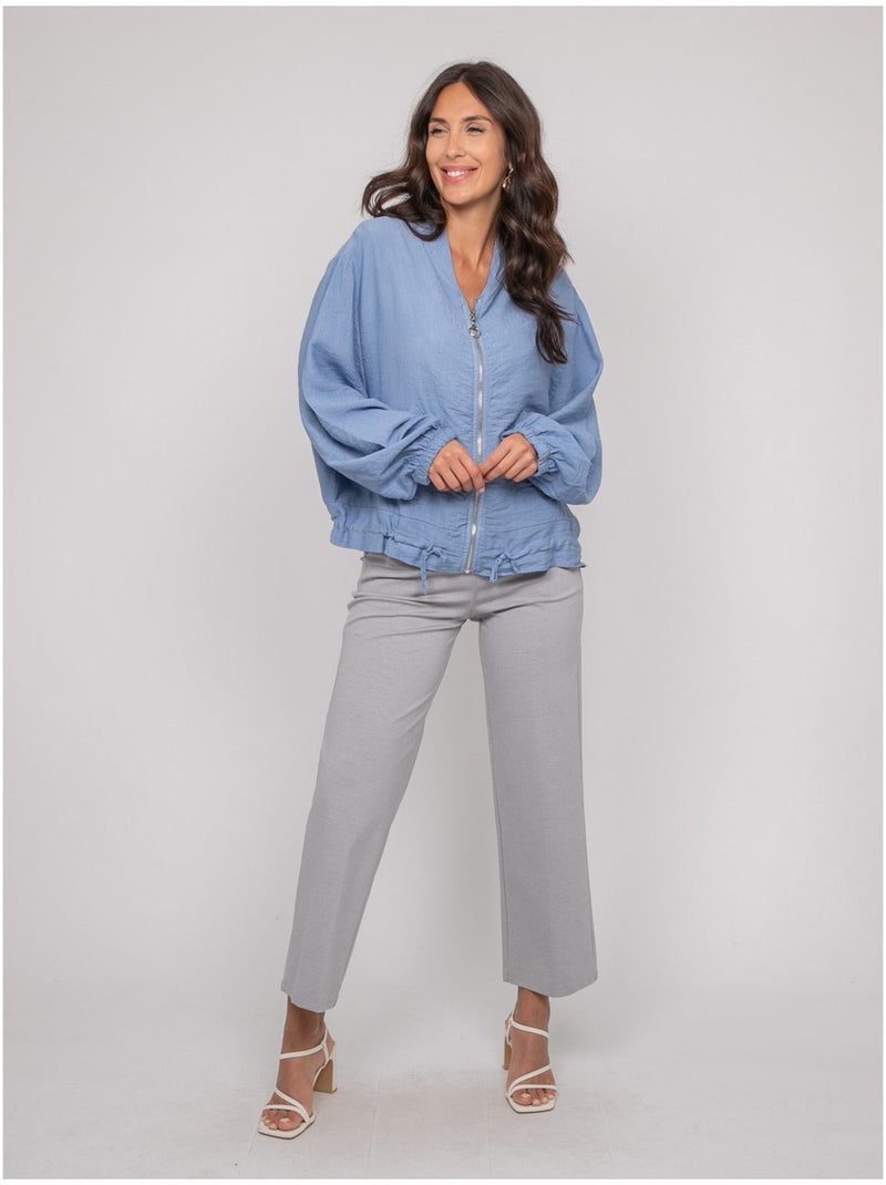 Chaqueta ligera con cremallera ULEO Azul - Kiabi