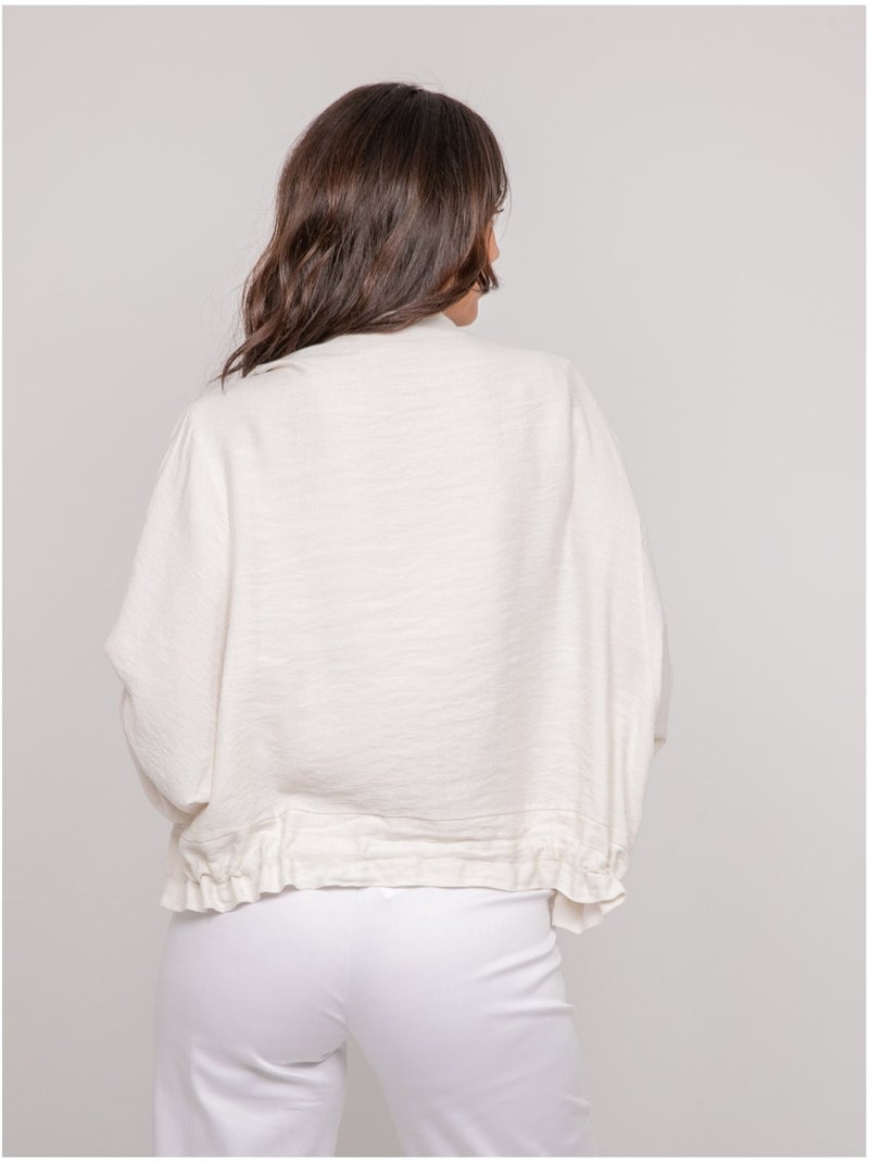 Chaqueta ligera con cremallera ULEO Crudo - Kiabi