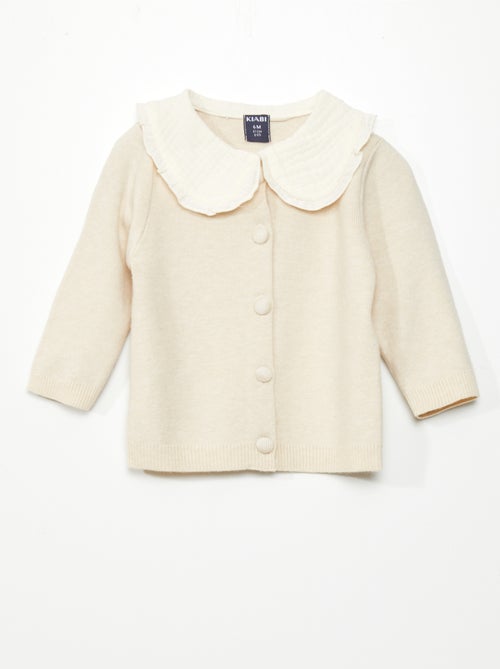 Chaqueta ligera con cuello bebé - Kiabi