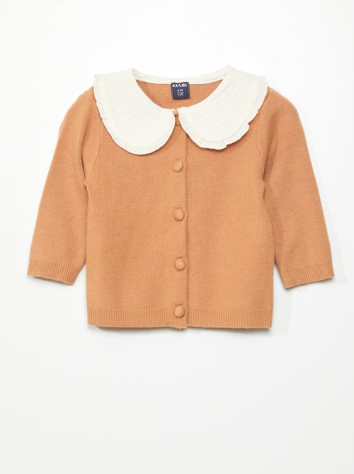 Chaqueta ligera con cuello bebé - Kiabi