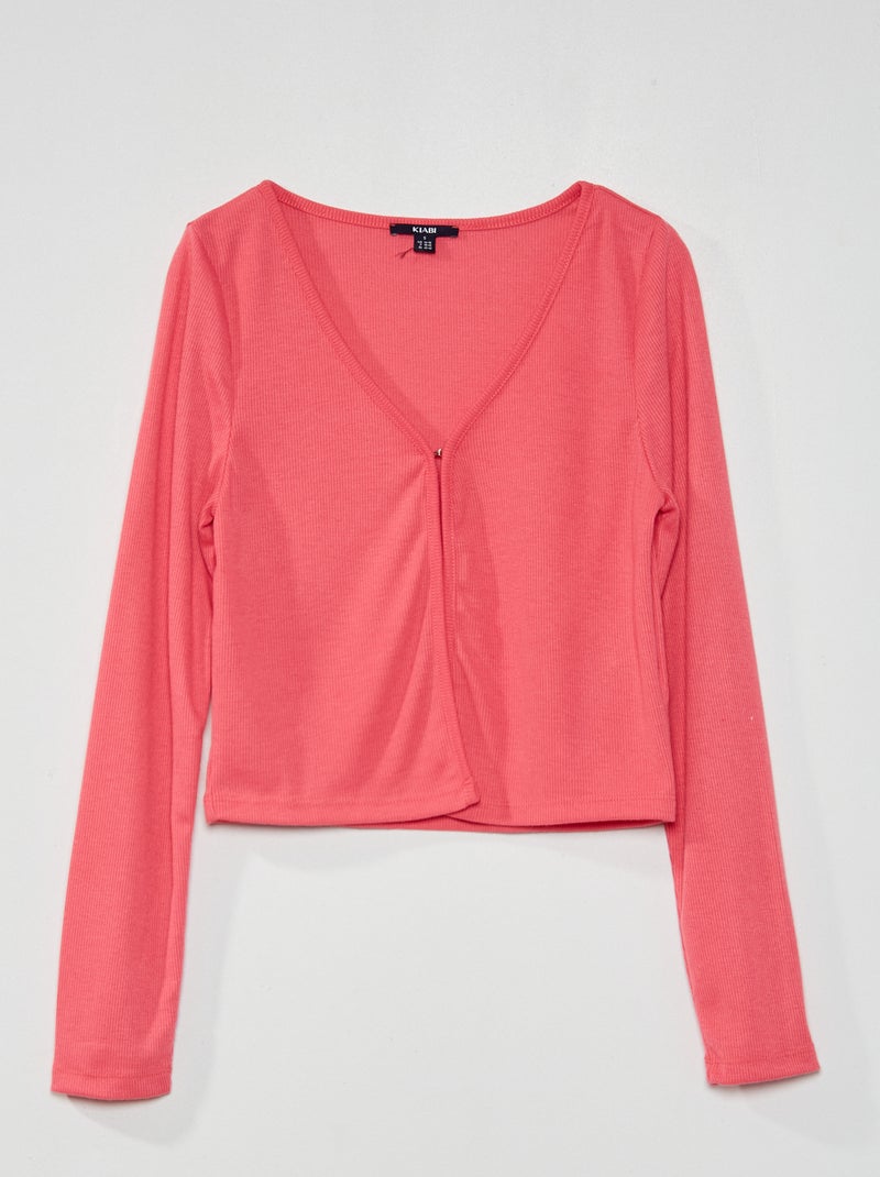 Chaqueta ligera de canalé ROSA - Kiabi