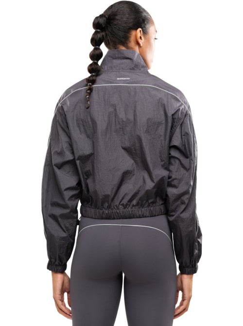 Chaqueta ligera running mujer fitness mujer ueno dark gray - Kiabi Chaqueta ligera running mujer fitness mujer ueno dark gray - Kiabi