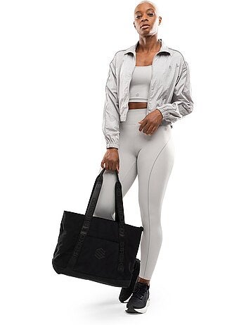 Chaqueta ligera running mujer fitness mujer ueno light gray