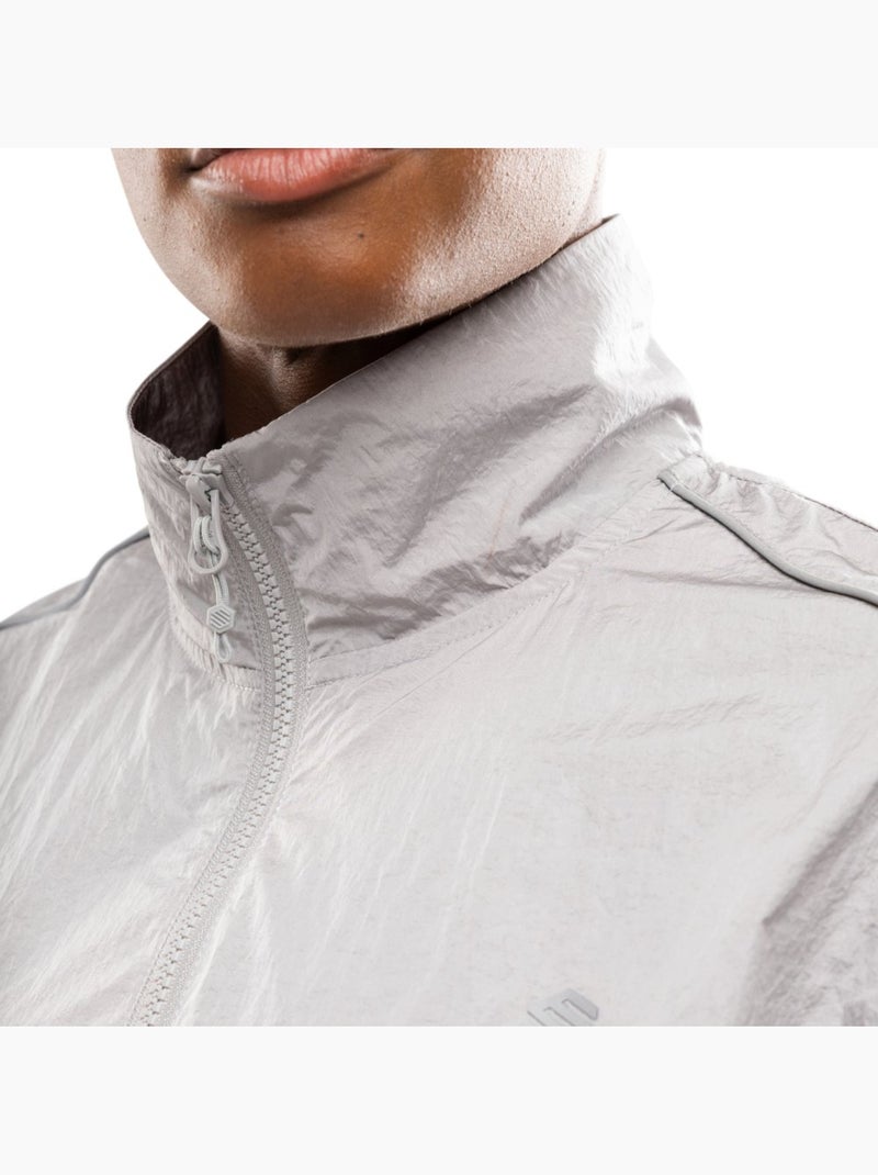 Chaqueta ligera running mujer fitness mujer ueno light gray Blanco Gris - Kiabi