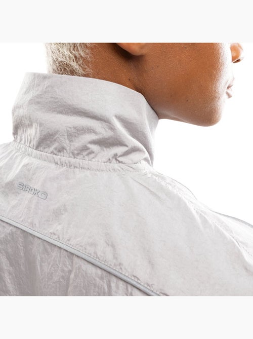 Chaqueta ligera running mujer fitness mujer ueno light gray - Kiabi