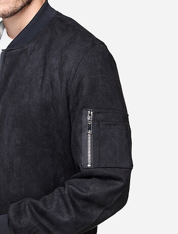 Chaqueta lisa de ante sintético - Frilivin