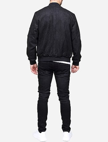 Chaqueta lisa de ante sintético - Frilivin