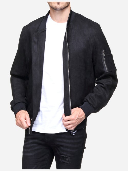 Chaqueta lisa de ante sintético - Frilivin - Kiabi Chaqueta lisa de ante sintético - Frilivin - Kiabi