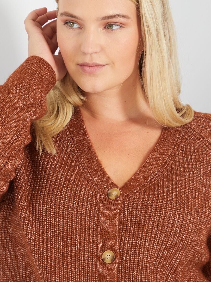 chaqueta marron mujer