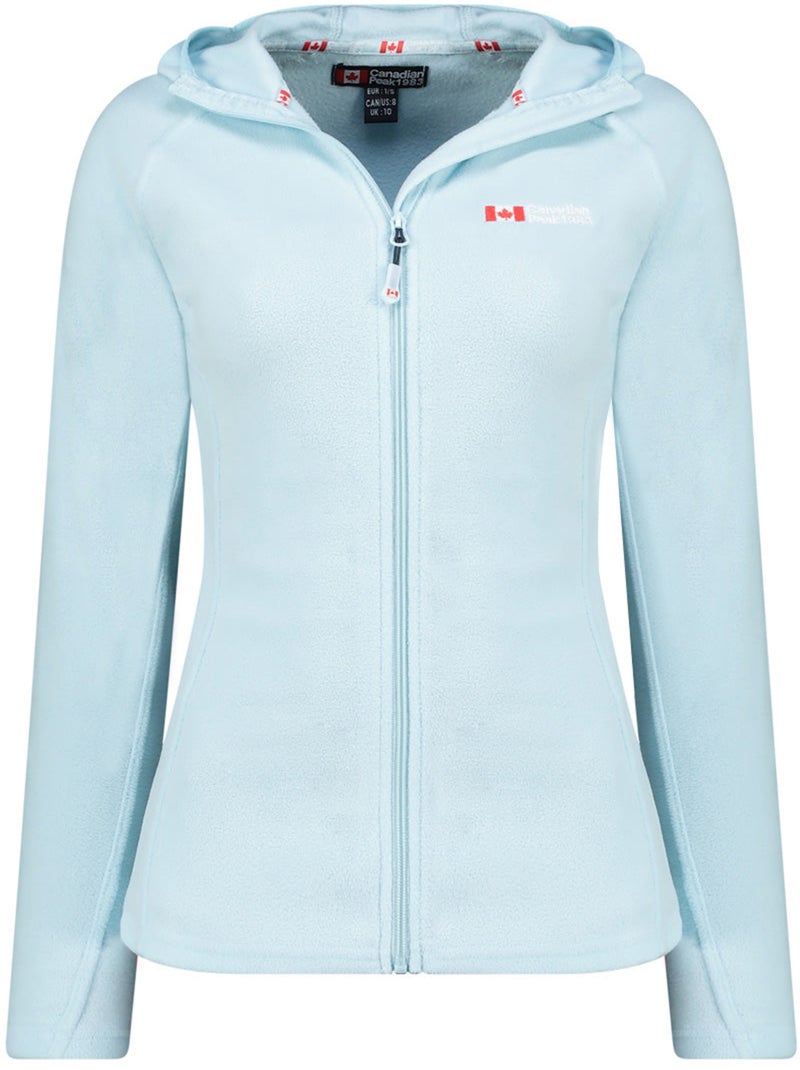 Chaqueta micropolar con capucha tugoodeak – canadian peak Azul cielo - Kiabi