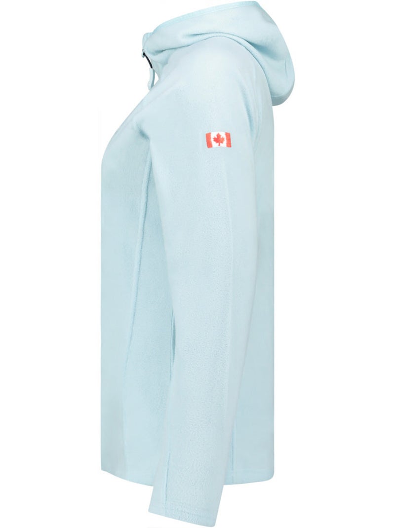 Chaqueta micropolar con capucha tugoodeak – canadian peak Azul cielo - Kiabi