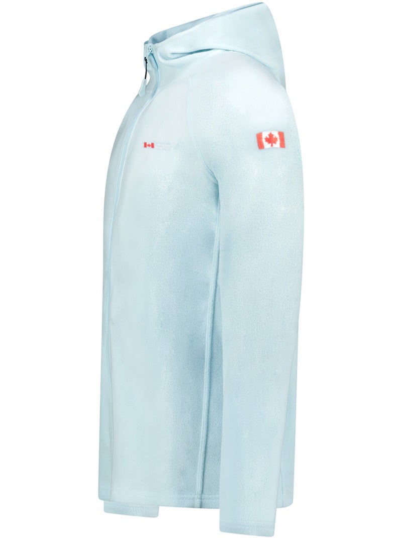 Chaqueta micropolar con capucha tugoodeak – canadian peak Azul cielo - Kiabi