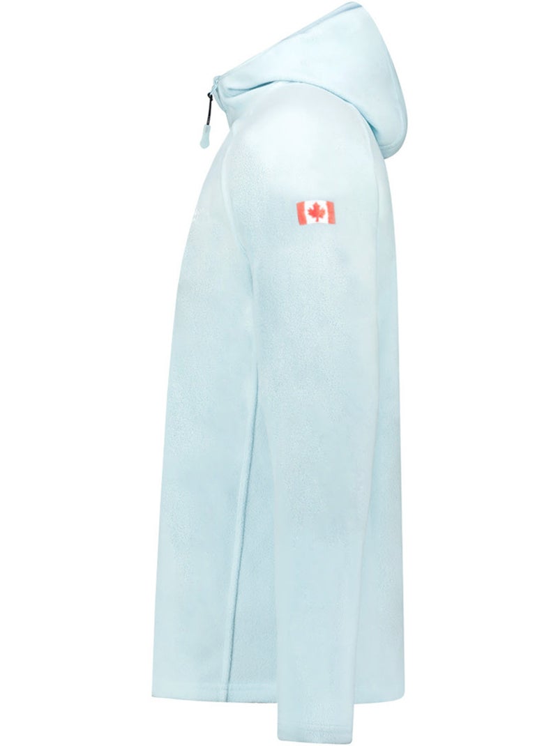 Chaqueta micropolar con capucha tugoodeak – canadian peak Azul cielo - Kiabi